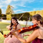 Wedding violinist Italy Tuscany string quartet harp Italian musicians Francesca violin