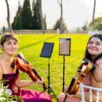 Wedding violinist Italy Tuscany string quartet harp Italian musicians Francesca violin